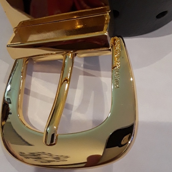 Michael Kors black leather belt NWOT, size L - Picture 3 of 7